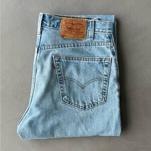 Levi's 505 34x32 Light Blue Straight Leg Men's Jeans MADE IN USA